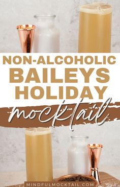 Try this yummy irish cream today with this non-alcoholic Baileys holiday mocktail recipe. Baileys Irish Cream Recipes, Holiday Mocktail, Irish Cream Recipe, Irish Drinks, Baileys Recipes, Healthy Bowls Recipes, Alcohol Free Drinks, Drink Recipes Nonalcoholic