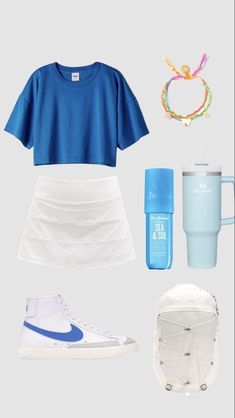 Preppy Outfits For School, Blue Vibes, Preppy Fits, Simple Outfits For School, Preppy Inspiration, Preppy Summer Outfits, Preppy Clothes, Casual Preppy Outfits, Outfit Inspo Casual