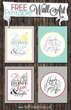 free printable wall art for the home