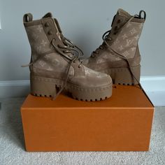 Lv Boot Size 36 Eu And 5.5 Us Size .. Never Been Worn And Is Sparkleen New With Brand New Pack As Well For Sale Gold Louis Vuitton Shoes, Lv Metropolis Ranger Boots, Lv High Boots, New Lv Shoes, Air Jordan 1 Custom Louis Vuitton, Louis Vuitton Dr Martens, Cheap Lv Shoes, Louis Vuttion Combat Boots, Ak47 Louis Vuitton