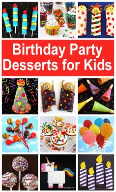 birthday party desserts for kids