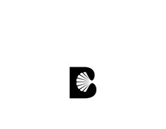 a black and white logo with the letter b on it's bottom half is shown