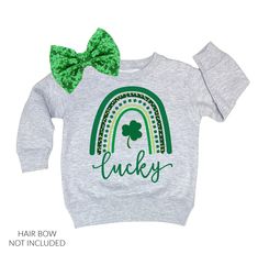 Kids St Patricks Day, Usa Sweatshirt, St Patricks Day Shirt, Shamrock Shirt, Model Call, St Patrick Day Shirts, Grey Tee, Cozy Sweatshirts, Four Leaf