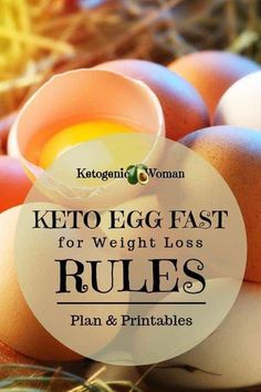 What is the Keto egg diet weight loss fast? Egg fast rules, plan, printables, and guidelines. Find all the information and recipes to break your plateau. Keto Egg Diet, Steak And Eggs Diet, Ketogenic Woman, Zero Carb Diet, Egg And Grapefruit Diet, Keto Egg Fast, Egg Diet Plan, Egg Fast, Boiled Egg Diet Plan