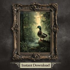 an image of a duck in the woods