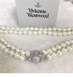 #ad Premium Quality Vivienne Westwood 2-strand pearl orb choker silver Necklace No BOX, Fashion Jewelry Nana Vivienne Westwood, Vivienne Westwood Nana, Vivienne Westwood Necklace, Westwood Necklace, World Aesthetic, Choker Silver, Shipping Products, Perfect World, Fashion Jewelry Necklaces