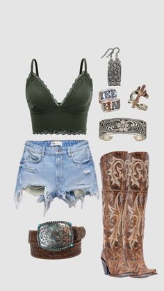 Hot Western Outfits, Stage Coach Outfits, Buckle Bunny Outfits, Wallpaper For Women, Country Fest Outfits, Nashville Style Outfits, Bunny Outfits, Coach Outfits, Buckle Bunny