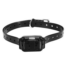 a dog collar with an electronic device attached to it's side, on a white background