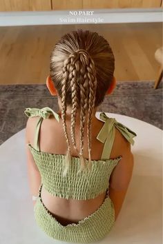 Looking for easy and cute summer hairstyles? You have to save and try this cute girls braided hairstyle with no part!  Tap to shop the hair products that I used for this hair inspo! Hairstyles For 6 Year Girl, Girls Thanksgiving Hairstyles, Hair Styles For 4 Year Girl, Cute Hairstyles For 9-10, Hair For The Pool, Kid Hairstyles Girls Easy, Cute Hairstyles For Little Kids, Hair Styles For Six Year Olds, Cute Hairstyles For Girls Kids