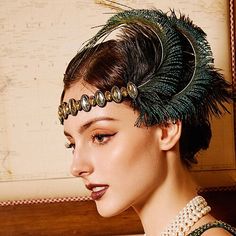 Gender:Women's; What's in the box:Headwear; Types:Flapper Headband,Feathers Headband; Style:Retro Vintage,1920s; Jewelry Type:Head Jewelry; Occasion:Party,Wedding Guest,Wedding,Masquerade; Material:Feather; Characters:The Great Gatsby; Design:Retro; Shipping Weight:0.1; Package Dimensions:12.010.03.0; Listing Date:06/05/2024; Length: Wedding Masquerade, Il Grande Gatsby, Cheap Costume Jewelry, Flapper Headband, Feather Headband, Head Jewelry, The Great Gatsby, Great Gatsby, Light Hair