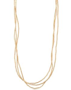 MARA WRAP NECKLACE | MARA WRAP NECKLACE Tiered Necklace Strung metal tubular necklace Wrap style so can be made longer or shorter depending on preference Get creative with our favorite chain! 18k Brazilian gold filled 78” chain that can be worn as a wrap necklace, anklet, belt, body chain or bracelet. Max Mara Necklace, Brazilian Gold, Tiered Necklace, Wrap Necklace, Wrap Necklaces, Shopping Event, Back Jewelry, Ring Sale, Ankle Bracelets