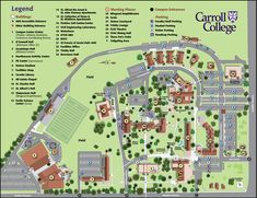 the campus map for carroll college