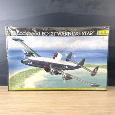 Heller Lockheed EC-121 Warning Star U.S. Navy 1/72 scale model kit - complete - NextStage Vintage U S Navy, Vintage Models, Plastic Packaging, Plastic Model Kits, Model Kits, Scale Model, Plastic Models, Queen Elizabeth, Model Kit