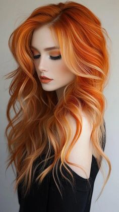 Long Hair Highlights, Red Haired Beauty, Copper Hair, Hair Dye Colors, Hair Color Balayage, Hair Inspo Color