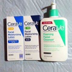 Free Shipping Cerave Facial Moisturizers (1) Facial Moisturizing Lotion Am Spf 30 Oil Free - 3 Fl Oz Exp 3/2024 (1) Facial Moisturizing Lotion Pm Ultra Lightweight - 3 Fl Oz (1) Foaming Facial Cleanser For Normal To Oily Skin W/ Ceramides Niacinamide & Hyaluronic Acid - Oil Control Fragrance Free Moisturizer, Lancome Skincare, Cerave Skincare, Self Tanning Lotions, Pore Cleanser, Anti Aging Creme, Foaming Facial Cleanser, Foaming Cleanser, Moisturizing Lotion