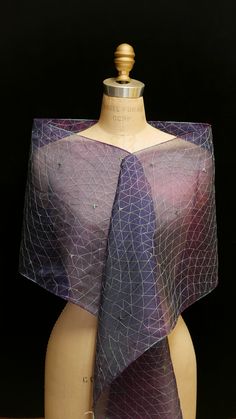 Hand-dyed 100% silk sheer fabric, gossamer wings scarf. Scarves were made from new bolts of silk, sheer fabric. Wing Scarf, Gossamer Wings, Futuristic Fashion, Sheer Fabrics, Fashion Fabric, Silk Scarf, Scarf Wrap, Hand Dyeing, Labour Day