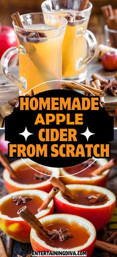 Homemade Spiced Apple Cider Recipe From Scratch | Recipes For A Crowd Stove Top Apple Cider, Homemade Hot Apple Cider, Hot Cider Recipes, Spice Apple Cider, Spiced Apple Cider Recipe, Homemade Cider, From Scratch Recipes, Best Apple Cider