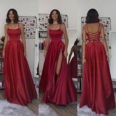 SR1728,Simple Long Prom Dresses Red Evening Dresses For Girls on Storenvy Red Evening Dresses, Red Prom Dress Long, Simple Prom Dress Long, Prom Dresses Red, Classy Prom, Trendy Prom Dresses, Classy Prom Dresses, Stunning Prom Dresses, Red Evening Dress