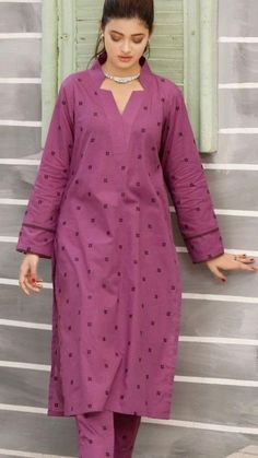 Collar Kurti Design, Stylish Kurtis Design, New Kurti Designs, Latest Dress Design, Designer Kurti Patterns