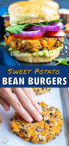 this sweet potato bean burgers is the perfect appetizer to serve at your next party