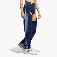 Adidas Originals Women's Dark Blue IVY PARK DENIM CHAPS HF8382 FREE SHIPPING Please ask any questions before you purchase                                                                                                                          Thank You for Shopping at pricepicker4u Denim Chaps, Chaps Jeans, Adidas Originals Women, Blue Ivy, Ivy Park, Active Wear Pants, Brands Outlet, Concert Outfit, Adidas Women