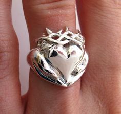 Callie Thorny Claddagh Ring - Celebrity Callie Thorne, Claddagh Ring, Sterling Cladagh Heart ring, Irish Jewelry, Gifts for Her, promise 126 Callie Thorne, Celtic Claddagh Ring, Red Carpet Jewelry, Claddagh Necklace, Paw Ring, Silver Claddagh Ring, I Am Me, Claddagh Ring, Style Essentials