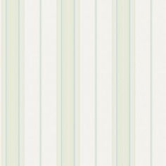 a white and green striped wallpaper with vertical lines on the bottom half of it