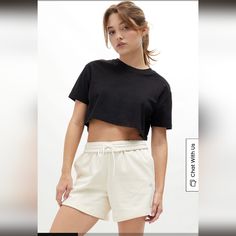 Sold Out On Adidas Website. Color: Off-White Adidas Design, Adidas Womens, White French, Adidas Shorts, Terry Fabric, French Terry Fabric, Sweat Shorts, Quick Workout, Drawstring Waistband