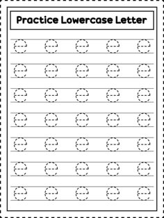 practice lowercase letter g worksheet for preschool and pre - school children to learn how to write