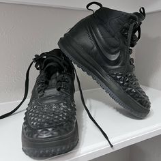 Nike Lunar Force 1 Duckboot Triple Black Gs Size (5y). Without Shoebox. Authentic Nike Item Will Be Packed Securely & Shipped Quickly. Please Let Me Know If You Have Any Questions. Nike Lunar Force 1 Duckboot, Lunar Force 1 Duckboot, Nike Lunar Force, Nike Lunar, Triple Black, Duck Boots, Kids Nike, Nike Black, Shoe Box