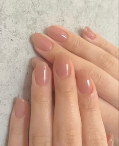 Kutek Disney, Hello Nails, Nude Nail Designs, Subtle Nails, Blush Nails, Shiny Nails, Pretty Gel Nails, Soft Nails, Her Nails