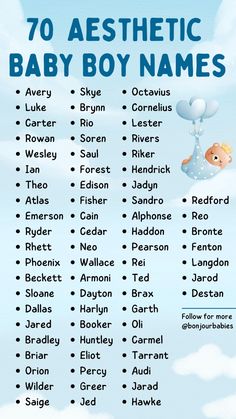 Looking for unique names for your baby boy? Check out this list of 70 aesthetic names! Perfect for parents who want a special name idea for their little one. Find the perfect name from our curated collection! Rpw Names For Boys, Rpw Unique Names, 70 Aesthetic, Baby Boy Names Unique, Boy Names Unique, Name Idea, Cool Boy Names, Fairy Names, Boys Names