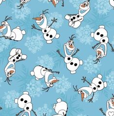 the frozen snowman pattern has been created to look like they are dancing