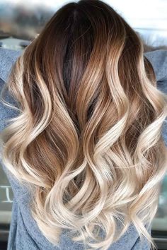 Brown Hair with Highlights Ideas for Any Hair - Glaminati Ombre Hair Color Medium Length, Light Blonde Balayage, Blonde Balayage Hair, Platinum Blonde Balayage, Blonde Balayage Highlights, Blonde Tips, Ash Blonde Balayage, Blond Balayage