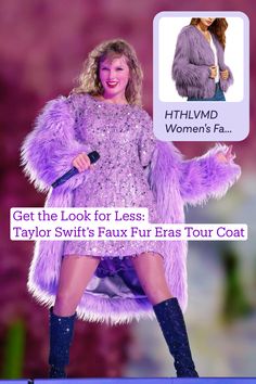 Taylor Swift turned heads on the opening night of The Eras Tour at State Farm Stadium in Glendale, Arizona, wearing a stunning lavender coat. The custom Oscar de la Renta piece, paired with purple Louboutin boots, gave off all the 'Midnights' era vibes. Want to steal her look? You can get a similar faux fur coat to add a touch of that iconic style to your wardrobe.
Photo: John Shearer/ Getty Images Steal Her Look, State Farm Stadium, Louboutin Boots, Glendale Arizona, State Farm, Opening Night, Faux Fur Coat, Eras Tour, Get The Look