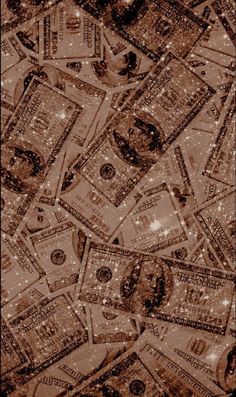 a lot of money that is laying on the ground