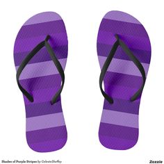 Shades of Purple Stripes flip flops
Royal purple striped pair of flip flops. Match them with special gift packaging.

By celeste@khoncepts.com Diy Old Clothes, Pattern Flip Flops, Purple Sandals, Shoes Flip Flops, Beach Swimwear, Old Clothes, Beach Accessories, Coordinating Colors, Shades Of Purple