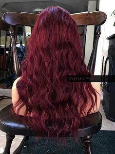 Wine Hair Color, Red Ombre Hair, Wine Red Hair, Wine Hair, Red Wig, Dark Red Hair, Red Wigs