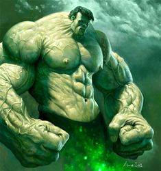 a painting of the incredible hulk from avengers