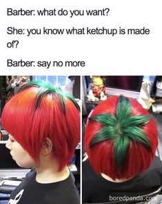 Image result for say no more meme Creative Haircuts, Crazy Hair Days, 웃긴 사진, Red Hair Color, Grunge Hair, Bad Hair Day, Crazy Hair, Hair Humor, Bad Hair