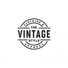 clothing and the vintage style logo