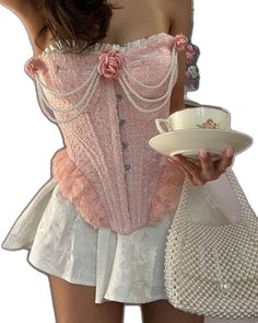 Marie Antoinette Costume, Rococo Fashion, Corset Outfit, Pink Corset, Rock Punk, Mode Inspo, Rococo, Halloween Outfits