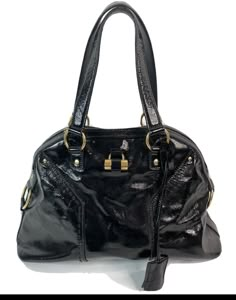 This YSL Muse handbag is a must-have for any fashion-forward woman. Crafted from high-quality leather, this top handle bag is both durable and stylish. The black exterior and lining color make it a versatile accessory that can be paired with any outfit. The brand Saint Laurent is known for its exceptional quality and style, making this handbag a valuable addition to your collection. It is perfect for everyday use or as a statement piece for special occasions. Get your hands on this beautiful YSL Muse handbag today! Ysl Muse, Handbag Hardware, More Confidence, Black Exterior, Designer Style, Leather Flats, Vintage Bags, Handle Bag, Balenciaga City Bag