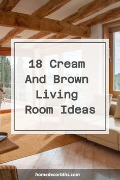 18 Cream and Brown Living Room Ideas