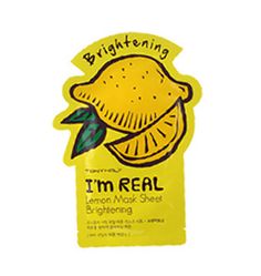 Tony Moly: I'm Real Lemon Mask - Brightening | Peach and Lily Lemon Face, Lemon Mask, Lemon Face Mask, Brightening Face Mask, Essence Water, Mask Sheet, Sheet Masks