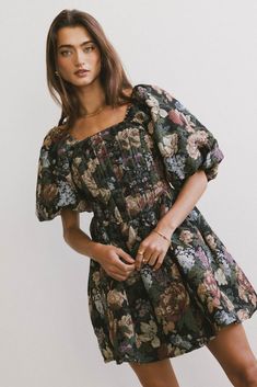 LaRuth Floral Mini Dress – Groovy Mimi