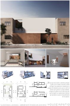 an architectural plan for a modern house