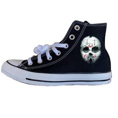 Jason Mask, Black High Top Converse, Creative Mind, Friday The 13th, Dream Shoes, Converse High Tops