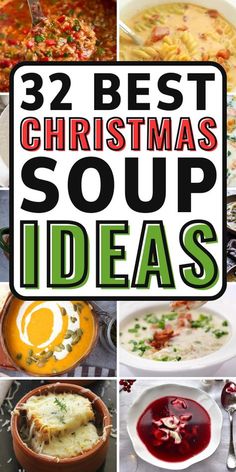 the best christmas soup ideas for everyone to enjoy this holiday season, including soups and sides