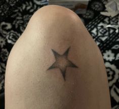 star stick n poke Hand Poke Star Tattoo, Stick And Poke Tattoo Cover Up, Cross Stick N Poke, Stipple Star Tattoo, Dot Work Star Tattoo, Cool Stick And Pokes, East Stick N Poke, Poked Tattoo, Indie Stick And Poke